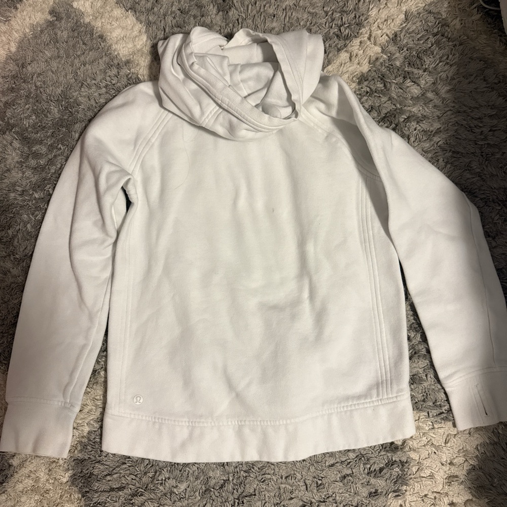lululemon athletica Women's Cream Hoodie Sweater - Picture 5 of 7